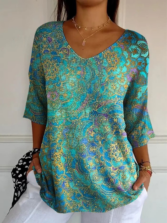 WHITNEY™ | Paisley Knit Top
