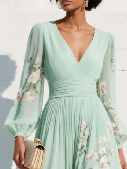 SAKURA™ | Chiffon Maxi Dress