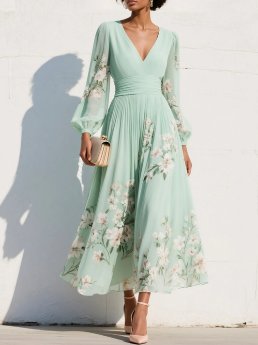 SAKURA™ | Chiffon Maxi Dress