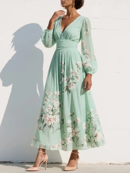 SAKURA™ | Chiffon Maxi Dress