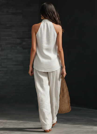VIOLETTA™ | Halterneck Linen Co-Ord