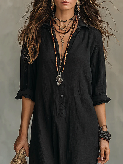 IRENE™ | Linen Maxi Dress