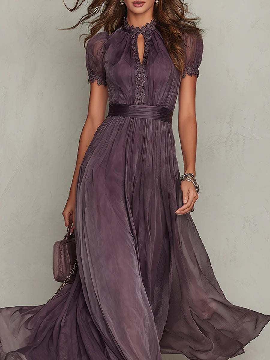 THESSALY™ | Chiffon Maxi Dress