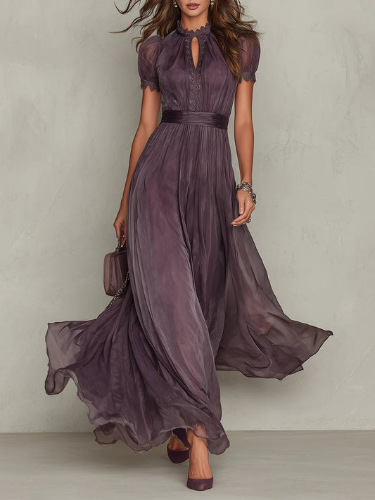 THESSALY™ | Chiffon Maxi Dress