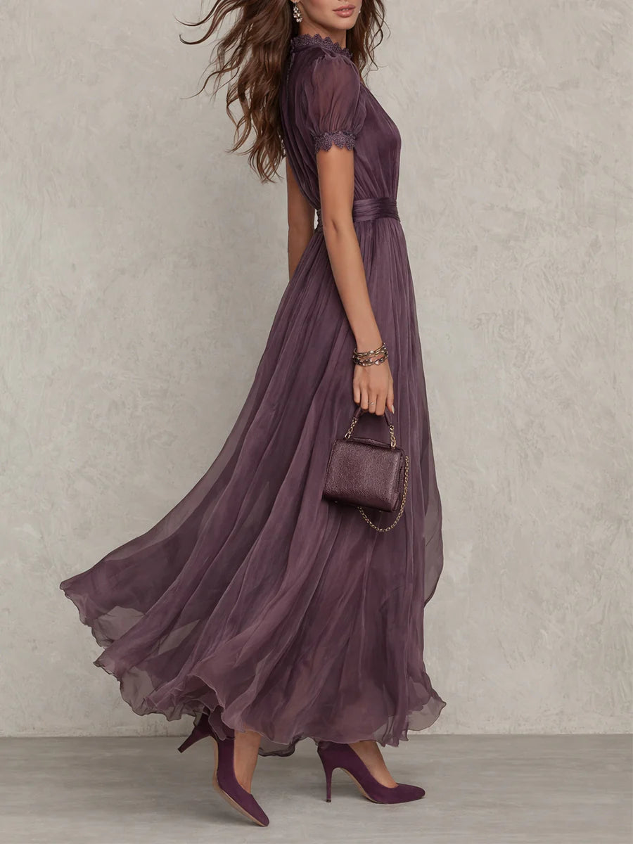 THESSALY™ | Chiffon Maxi Dress