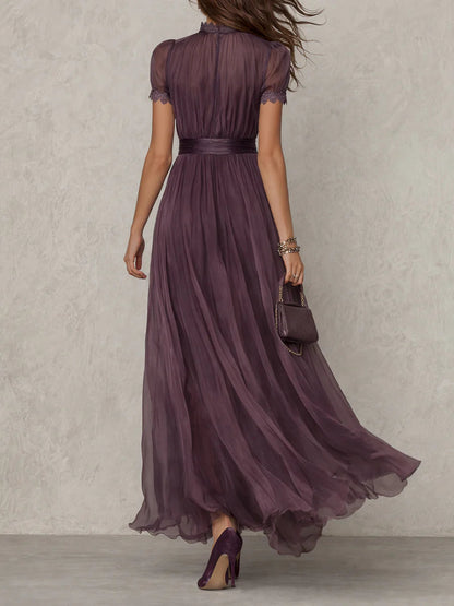THESSALY™ | Chiffon Maxi Dress