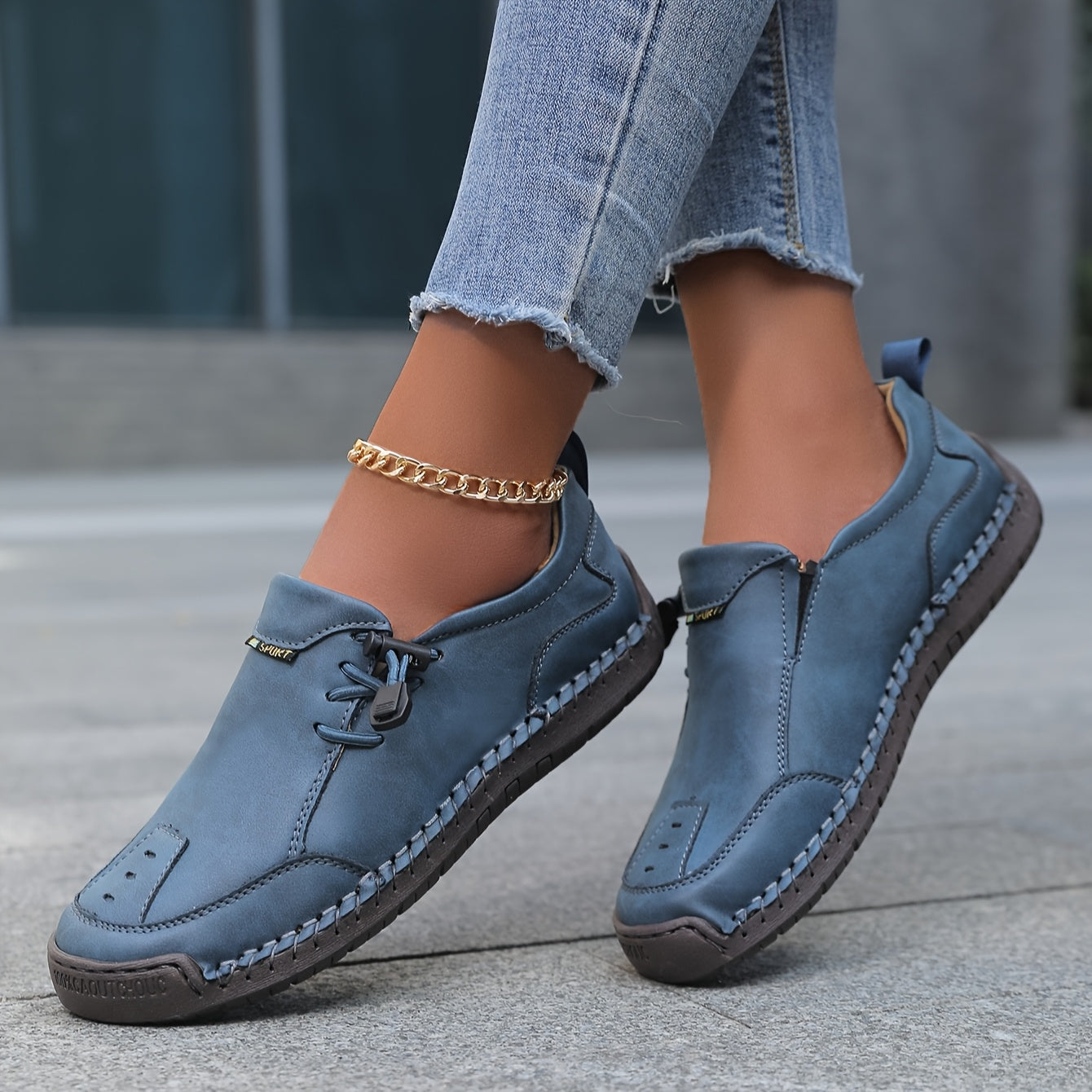 VALERIE™ | Stitched Slip-Ons