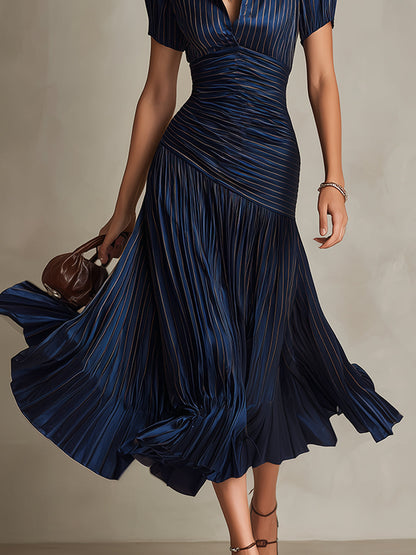 ADRIANA™ | Pleated Midi Dress