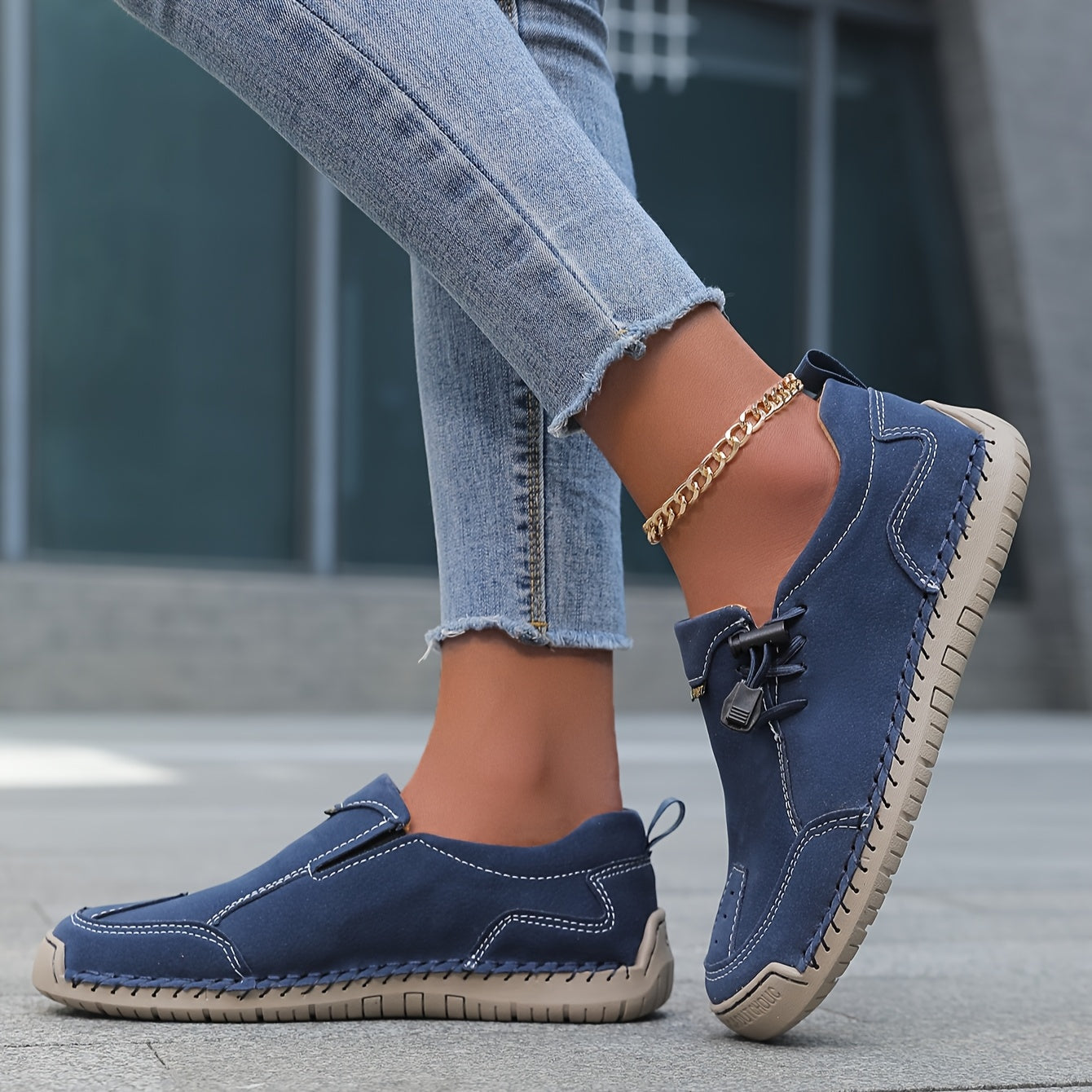 VALERIE™ | Stitched Slip-Ons