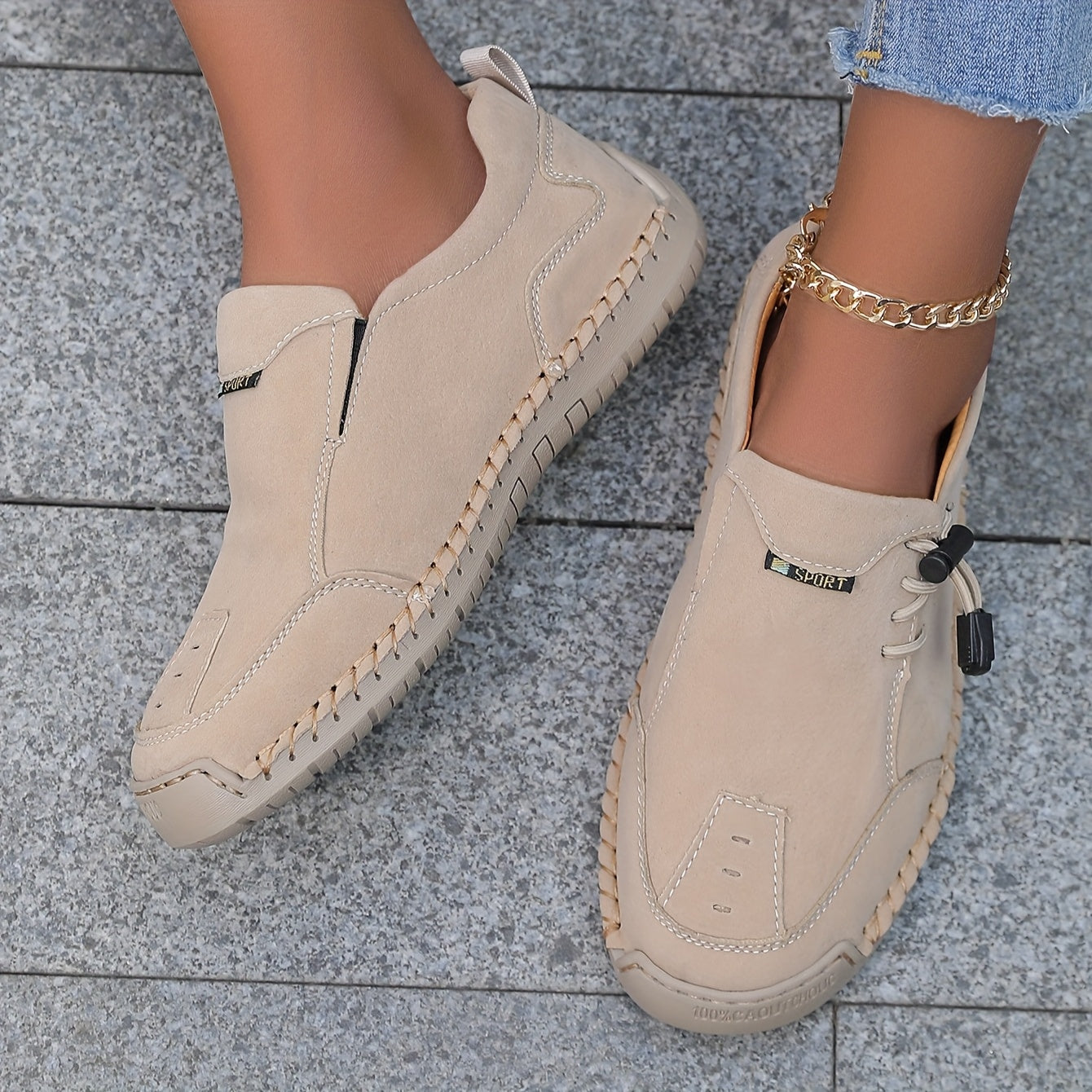 VALERIE™ | Stitched Slip-Ons