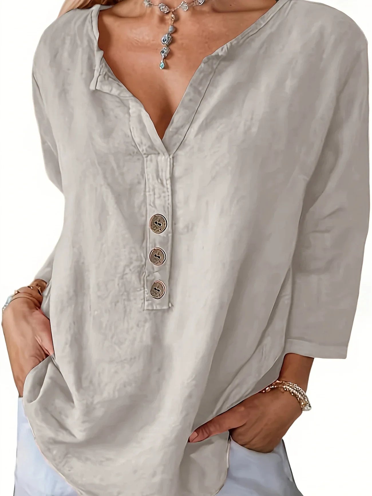 EMILY™ | Henley Blouse