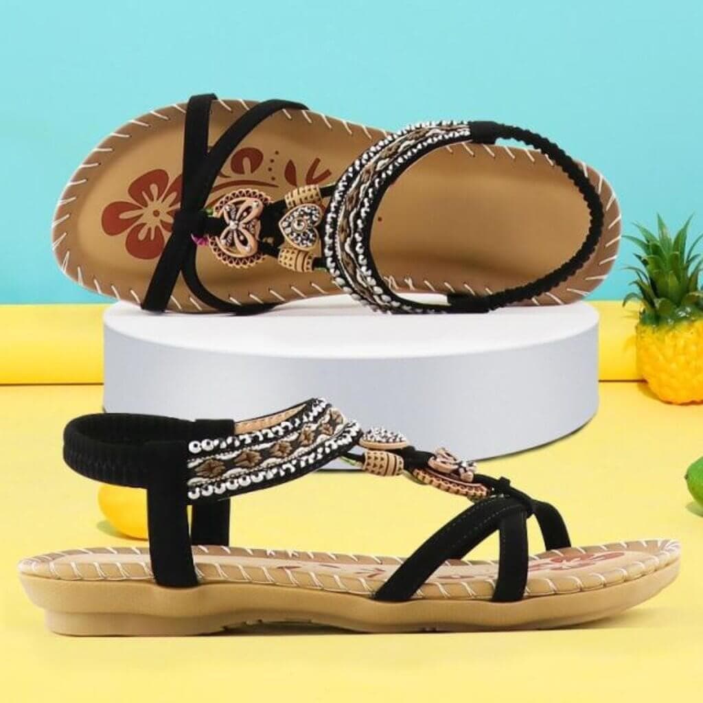 ALORA™ | Beaded Sandals