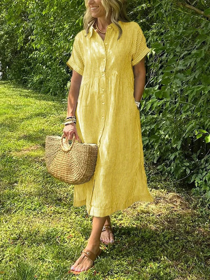 EDITH™ | Maxi Shirt Dress