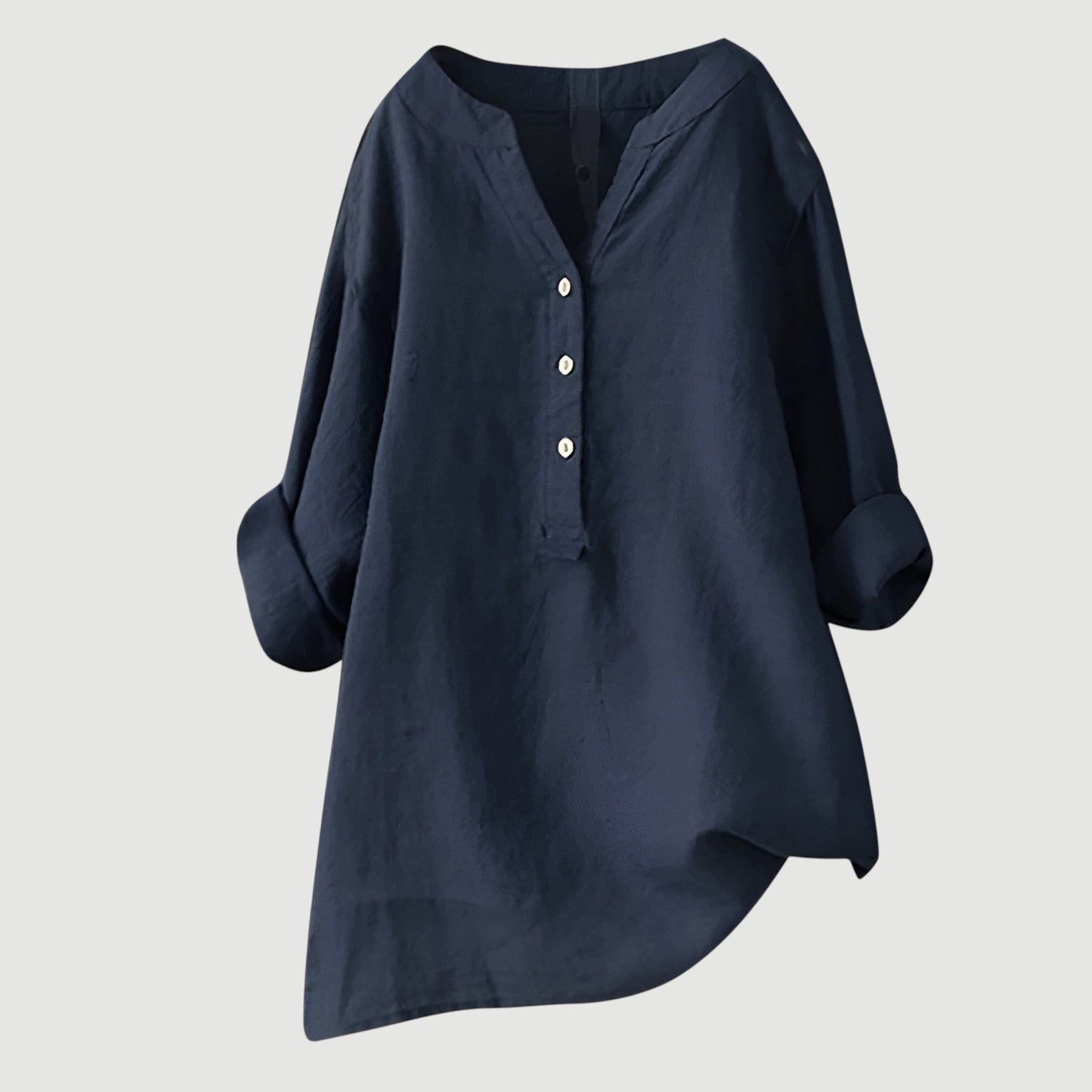 MARJORIE™ | Linen Button Blouse
