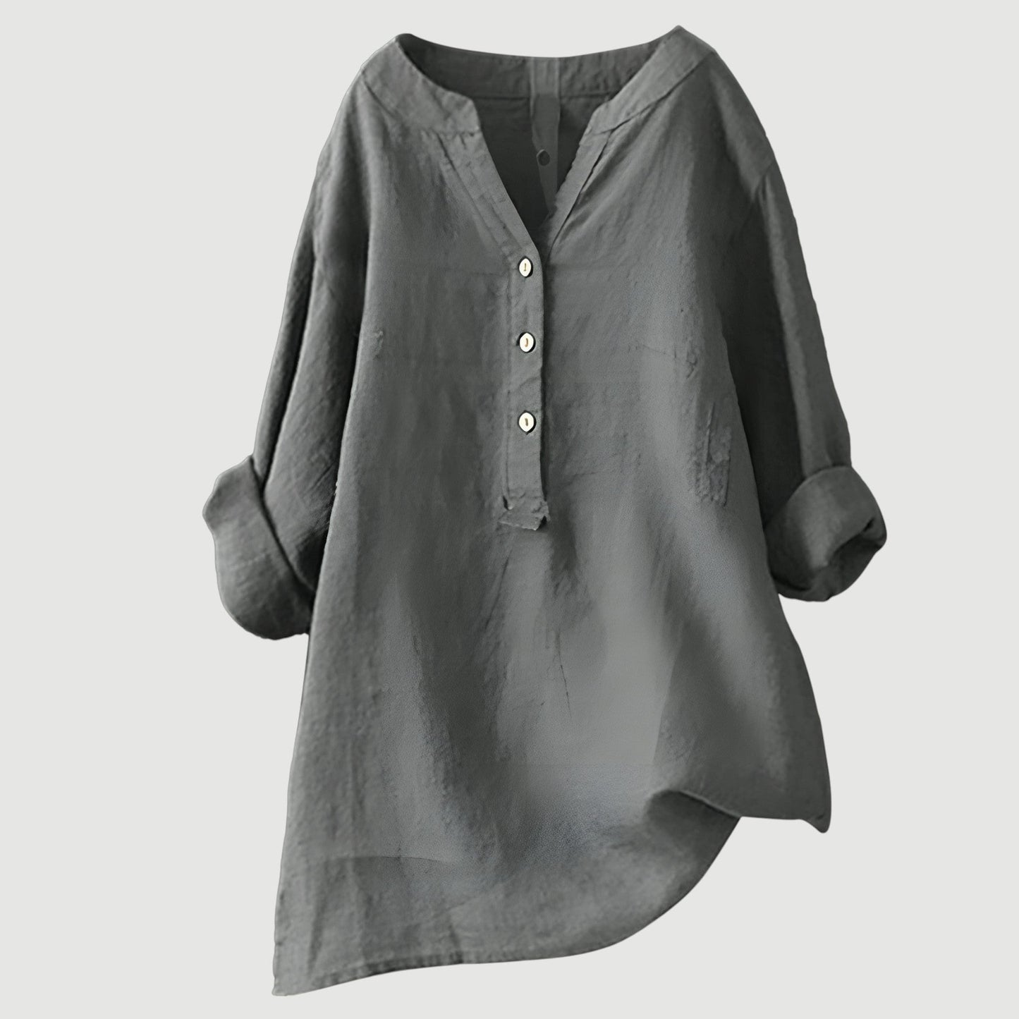 MARJORIE™ | Linen Button Blouse