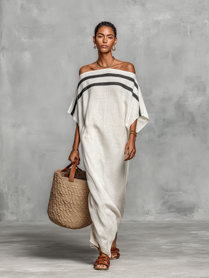 SOLENNE™ | Off-Shoulder Maxi Dress