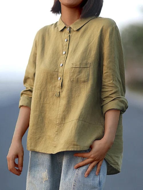 LENA™ | Linen Blouse