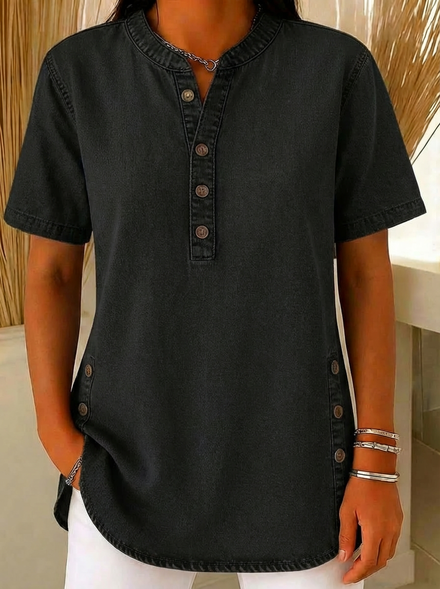 FIONA™ | Denim Blouse