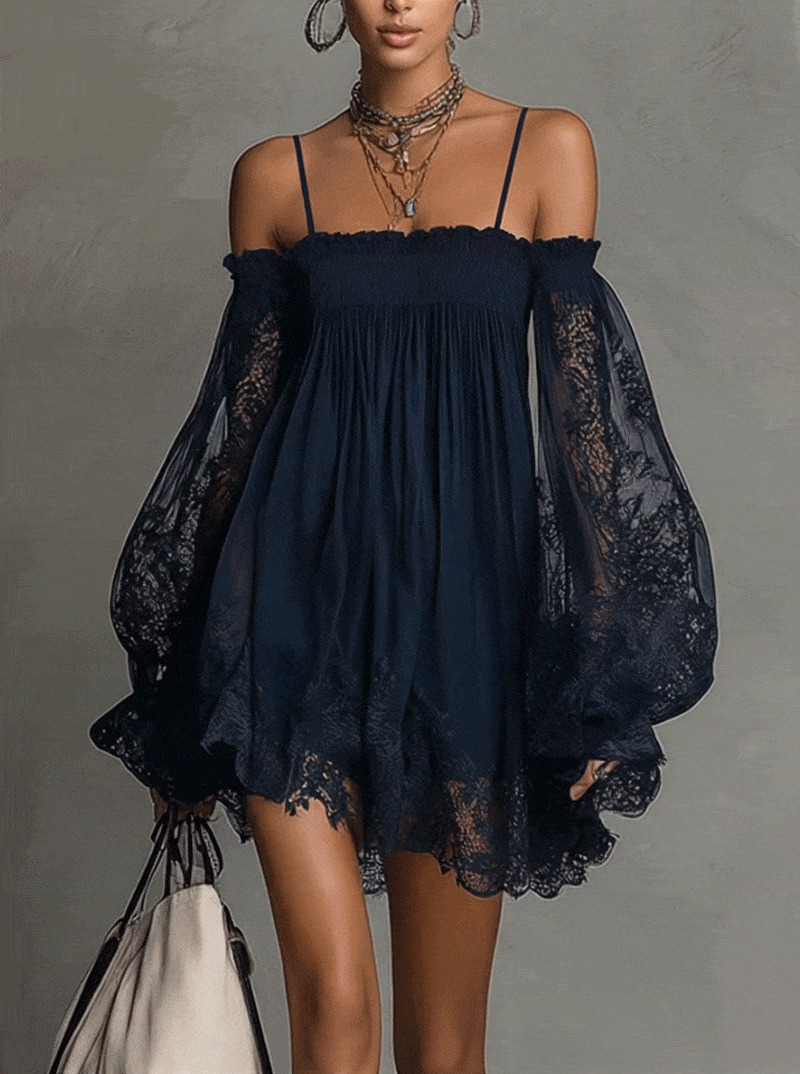 GERALDINE™ | Chiffon Mini Dress