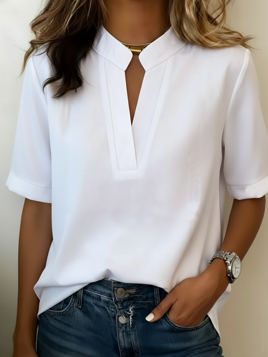 FRANCES™ | Stand Collar Blouse