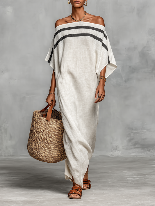 SOLENNE™ | Off-Shoulder Maxi Dress