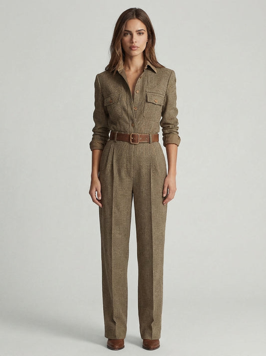 MONICA™ | Plaid Jumpsuit