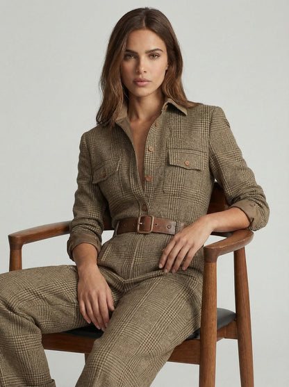 MONICA™ | Plaid Jumpsuit