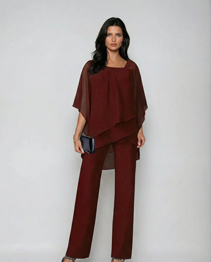 ELINOR™ | Layered Chiffon Set