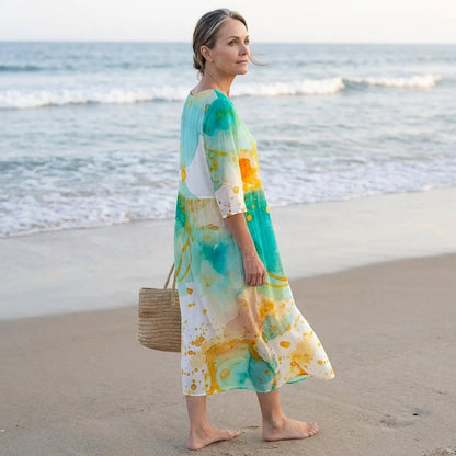 KEELY™ | Relaxed Floral Midi Dress
