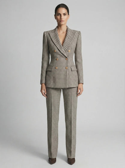 NOVEA™ | Check Blazer Set