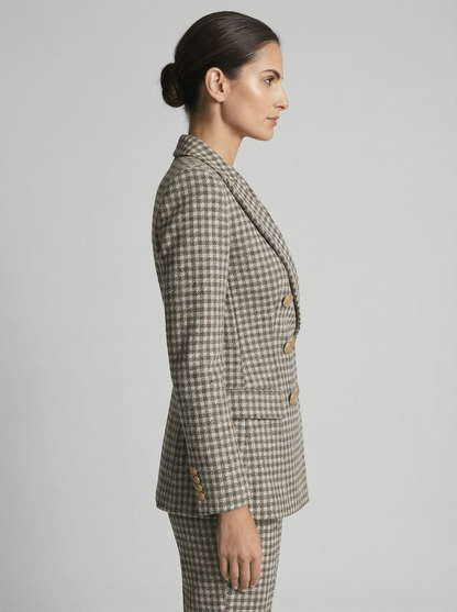 NOVEA™ | Check Blazer Set