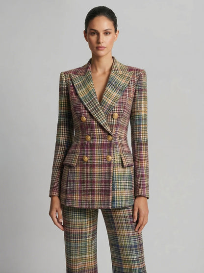 NOVEA™ | Check Blazer Set