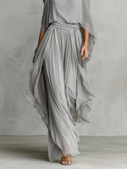 ORIANA™ | Chiffon Two-Piece Set