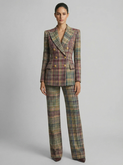 NOVEA™ | Check Blazer Set