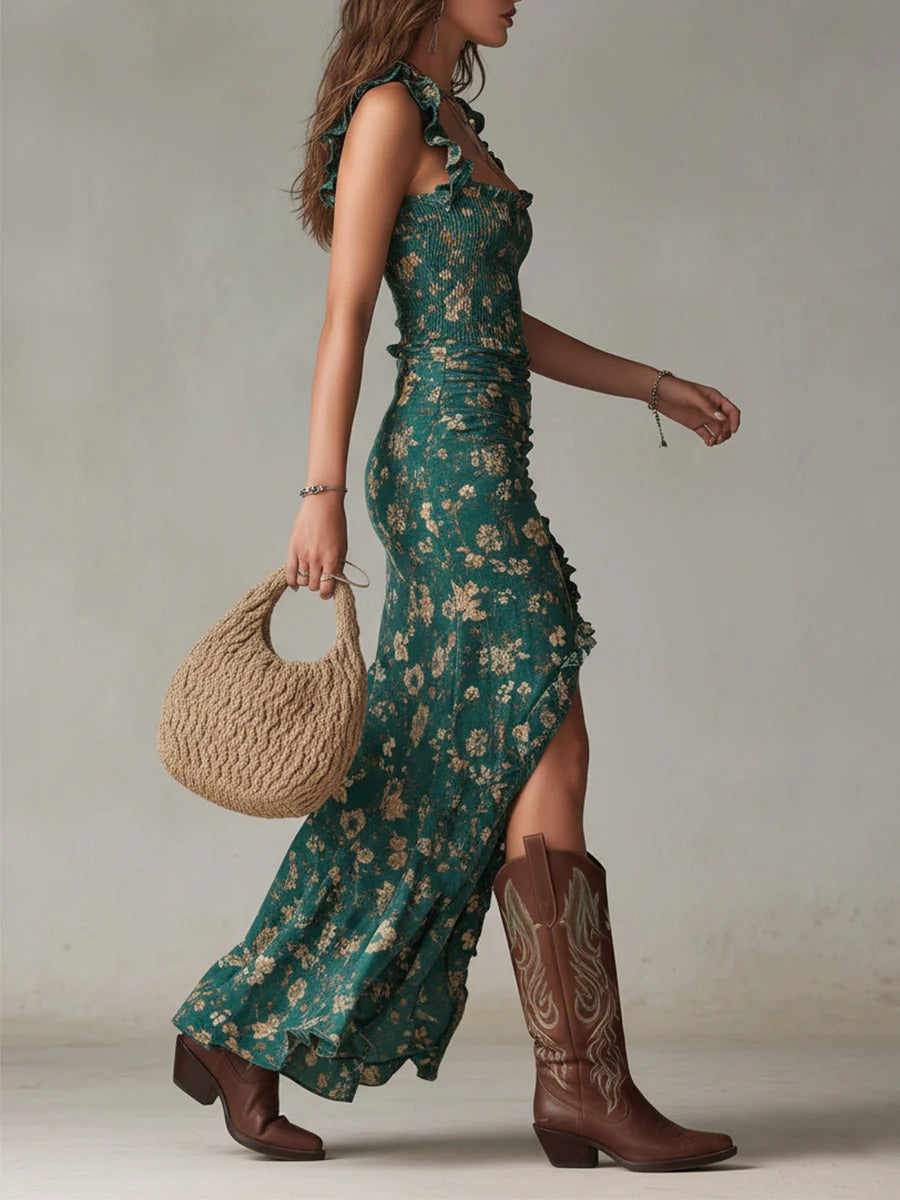 ZARA™ | Ruched Maxi Dress