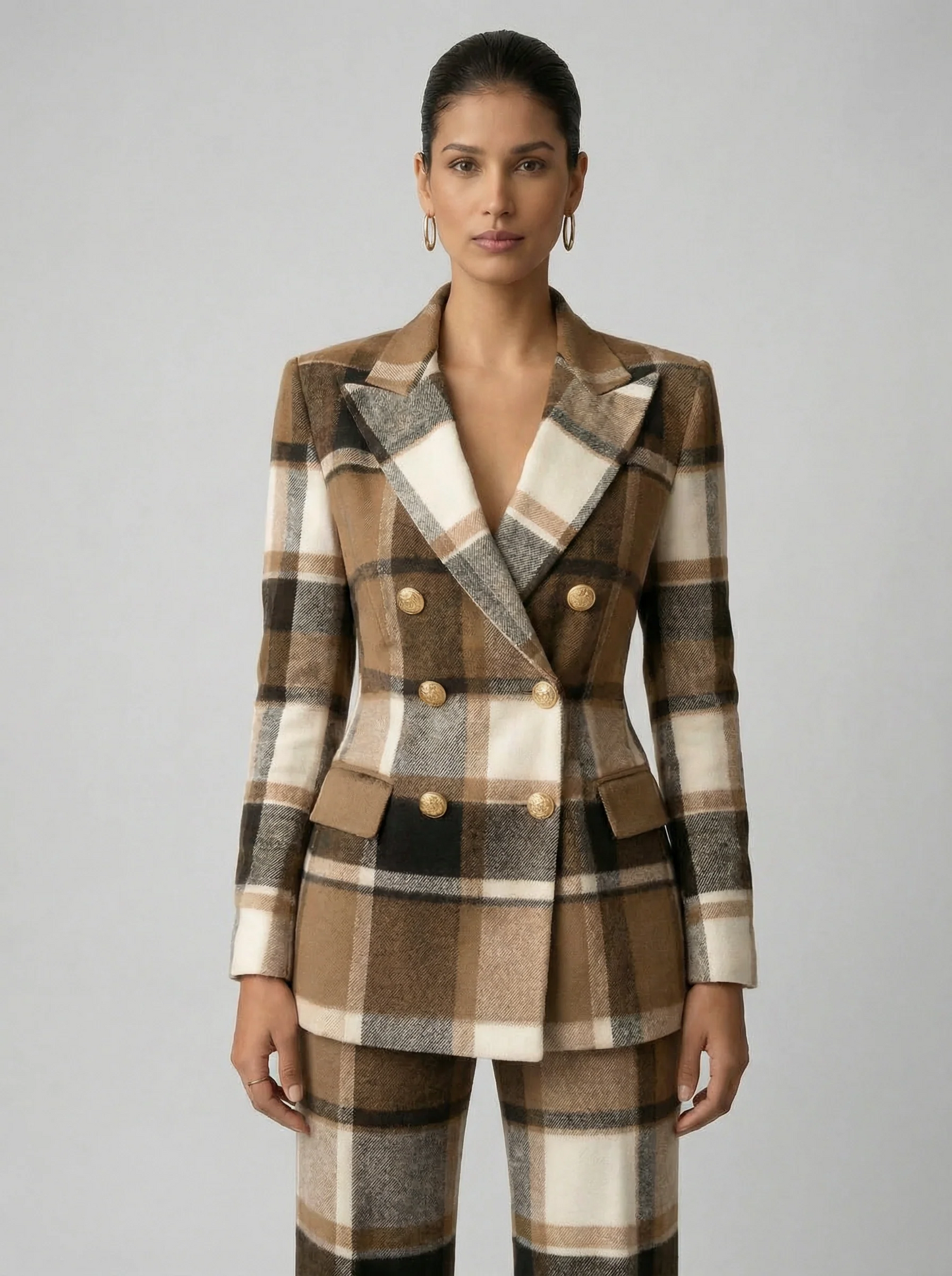 NOVEA™ | Check Blazer Set