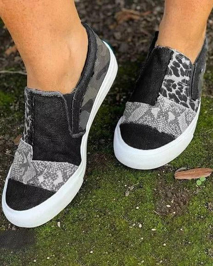 QUINNY™ | Patchwork Slip-Ons