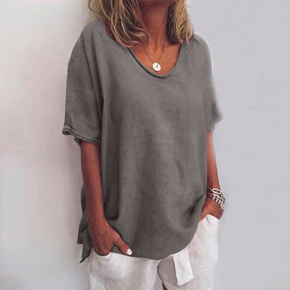 ELLOWAY™ | Round-Neck Relaxed Top