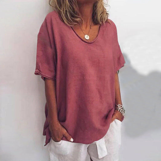ELLOWAY™ | Round-Neck Relaxed Top