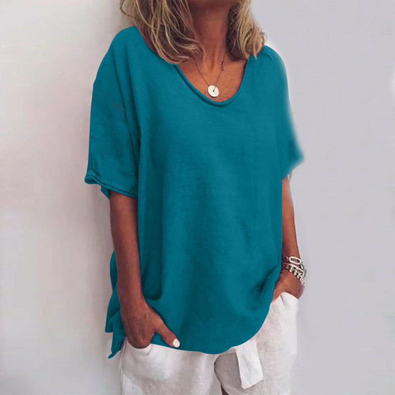 ELLOWAY™ | Round-Neck Relaxed Top