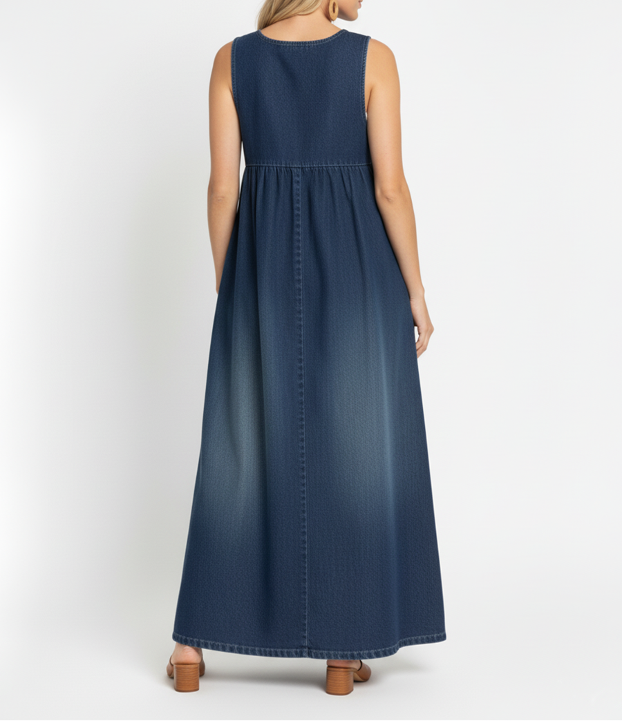 HANNAH™ | Denim Maxi Dress