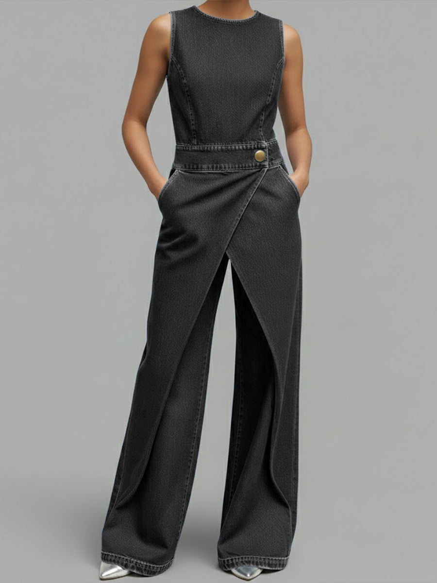 LOUISE™ | Wrap-Front Jumpsuit