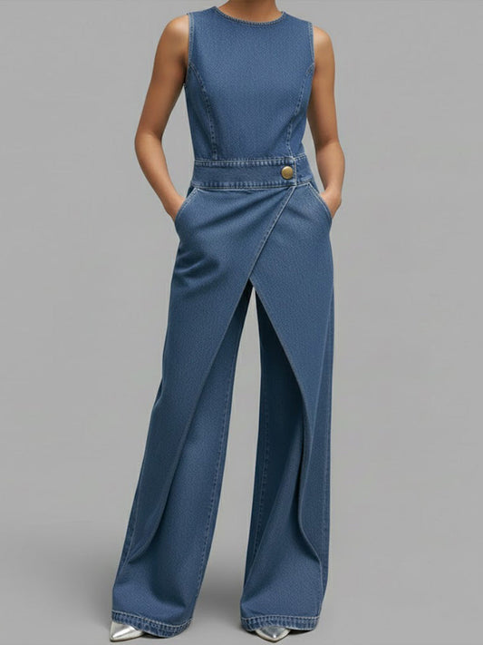 LOUISE™ | Wrap-Front Jumpsuit