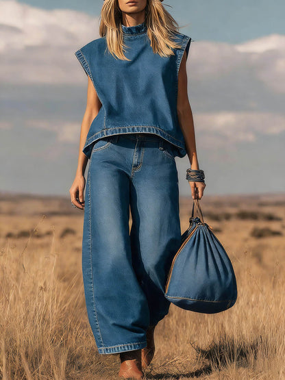 NOEMIE™ | Denim Two-Piece Set