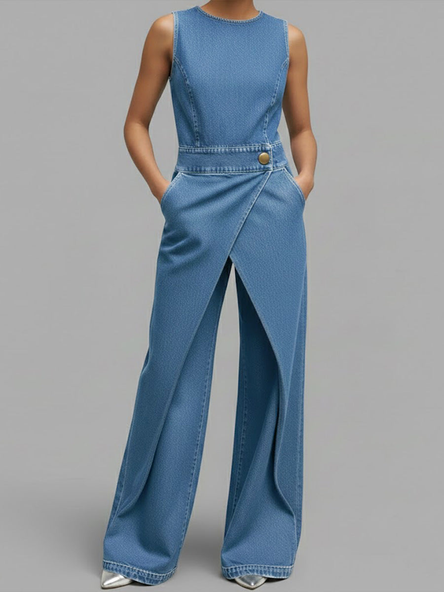 LOUISE™ | Wrap-Front Jumpsuit