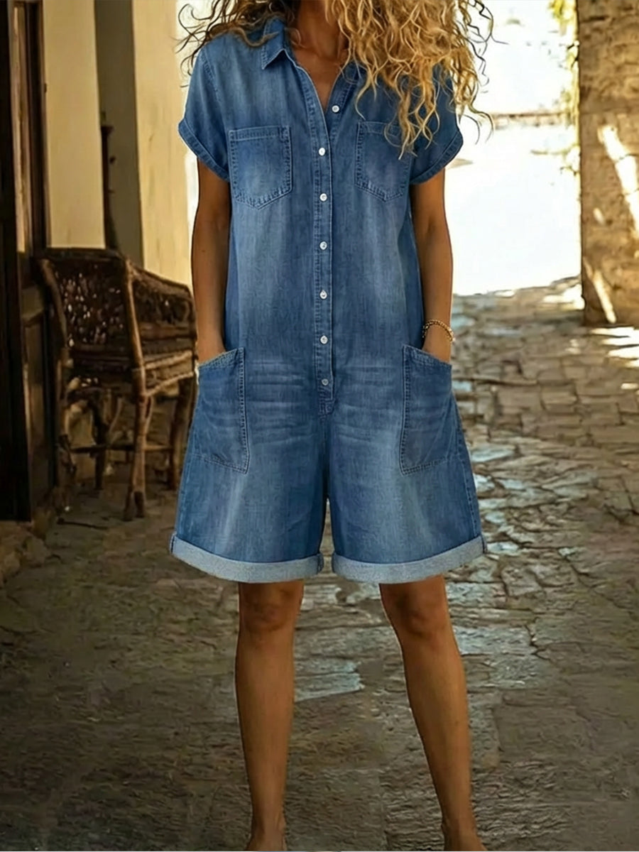 DARCEY™ | Denim Romper