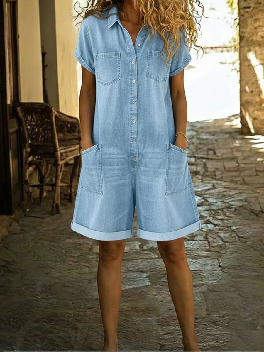 DARCEY™ | Denim Romper