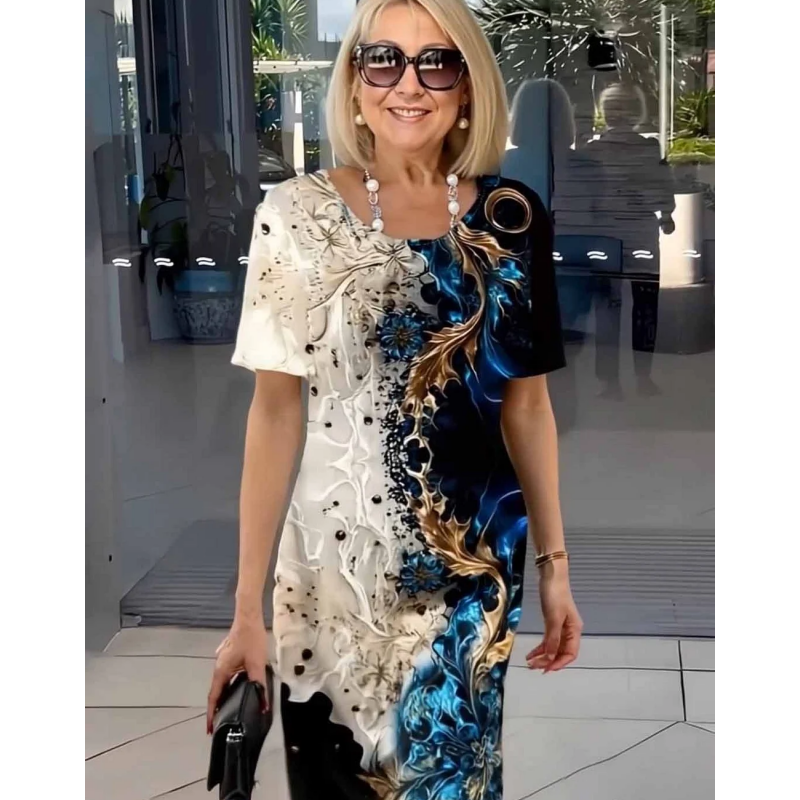 VIVIANA™ | Printed Shift Dress