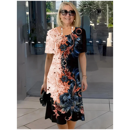 VIVIANA™ | Printed Shift Dress