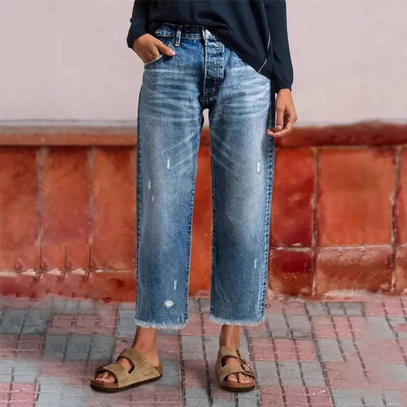 AMIRAH™ | Cropped Jeans